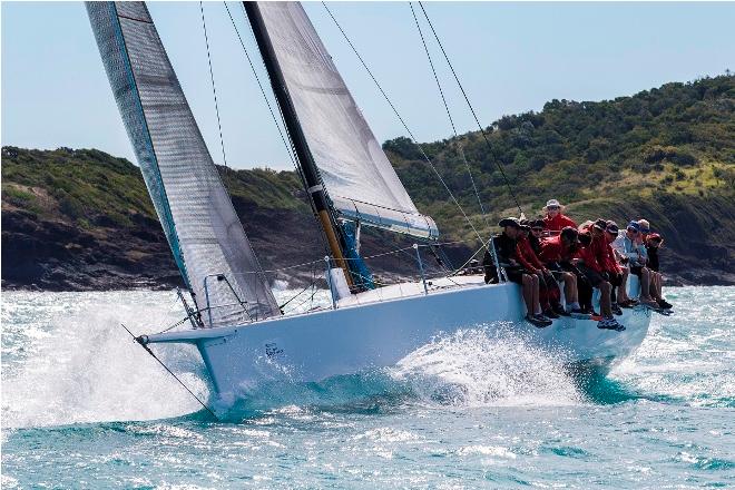 Victoire - all weight on the rail - Airlie Beach Race Week © Andrea Francolini / ABRW